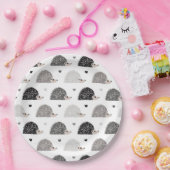 Egels en harten papieren bordje (Feest)