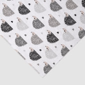 Egels en harten tissuepapier (Detail)