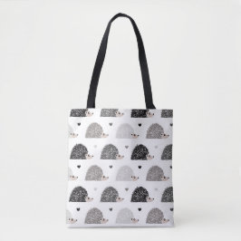 Egels en harten tote bag