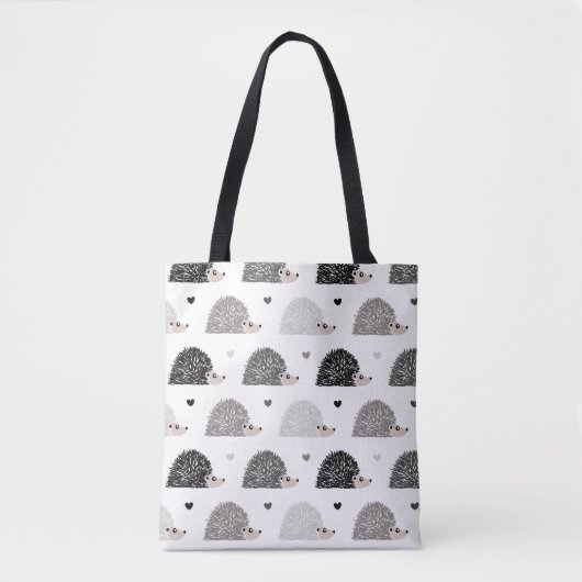 Egels en harten tote bag (Voorkant)