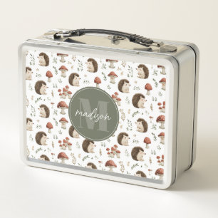 Egels en Paddenstoelen Metalen Lunchbox