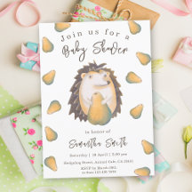 Egels en peren baby shower