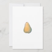 Egels en peren baby shower kaart (Achterkant)