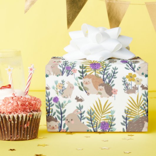 Egels en vrienden douchegordijn cadeaupapier (Verjaardagsfeest)