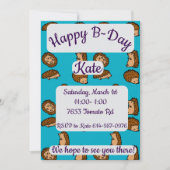 Egels Happy Birthday Kaart (Voorkant)