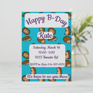 Egels Happy Birthday Kaart