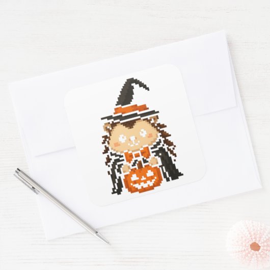 egels heks sticker blad (Envelop)