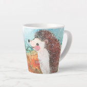 Egels Illustratie kleine latte Mok (Rechterhoek)