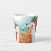 Egels Illustratie kleine latte Mok (Voorkant)