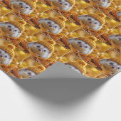 Egels in de herfst bladeren cadeaupapier (Hoek)