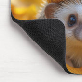 Egels in de herfst bladeren muismat (Hoek)