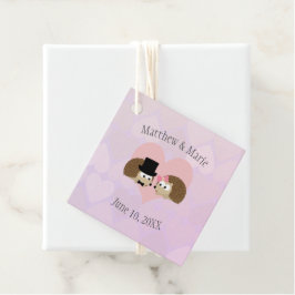 Egels in de liefde bedankjes labels