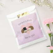 Egels in de liefde bedankzakje (Gezegeld)