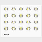 Egels in de liefde hart sticker (Vel)