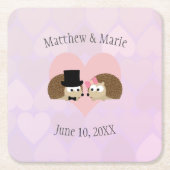 Egels in de liefde kartonnen onderzetters (Voorkant)