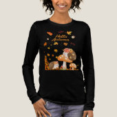Egels in het herfstlandschap Tri-Blend shirt (Voorkant)