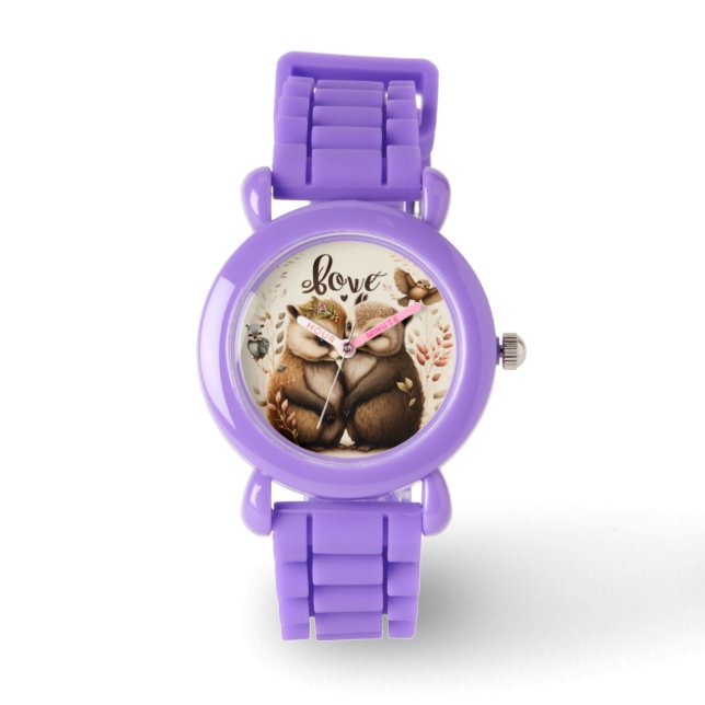 Egels in liefde horloge (Voorkant)
