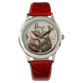 Egels in liefde horloge