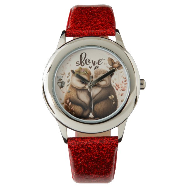 Egels in liefde horloge (Voorkant)