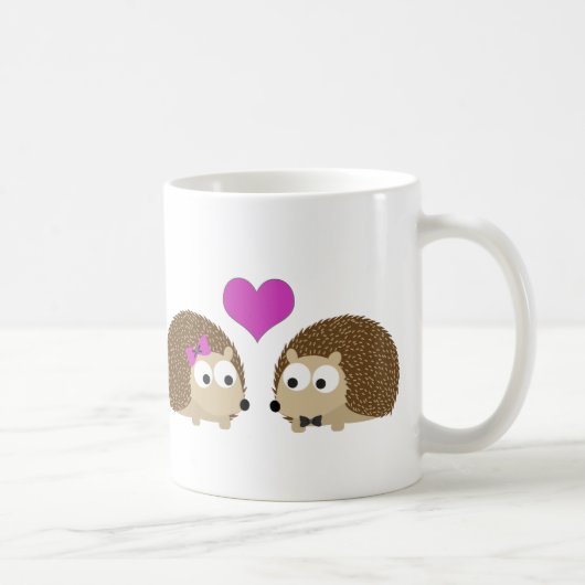 Egels in liefde koffiemok (Rechts)