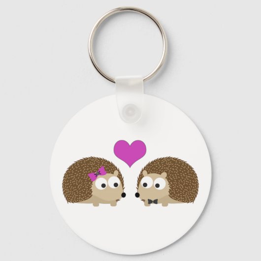 Egels in liefde sleutelhanger (Voorkant)