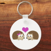 Egels in liefde sleutelhanger (Voorkant)