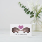 Egels in Love Romantic Matchmaking Dating Visitekaartje (Staand voorkant)