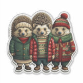 Egels in truien sticker (Voorkant)