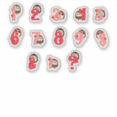 Egels Knuffel Nummerstickers | Mooie Egel Letter Sticker (Voorkant)