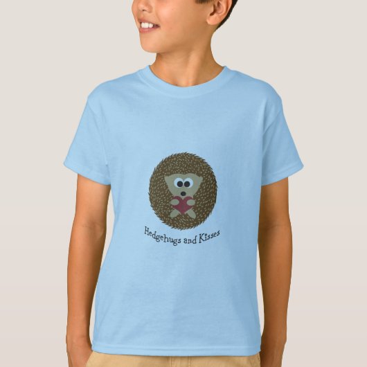 Egels knuffels en kusjes t-shirt (Voorkant)