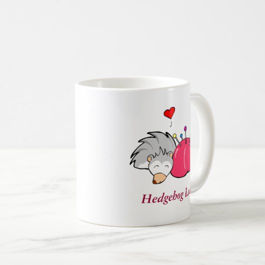 Egels liefde, egel Love Koffiemok (Voorkant rechts)