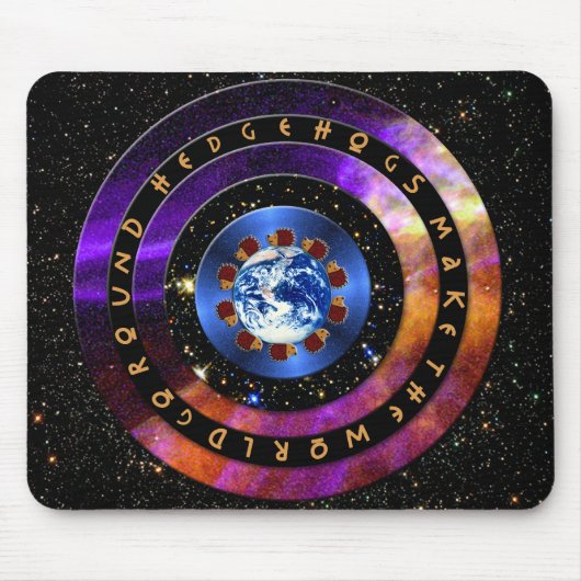 Egels maken de wereld rond! muismat (Voorkant)