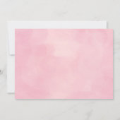 Egels met ballon - 1ste verjaardag - Roze Kaart (Achterkant)