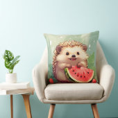 Egels met een stukje watermeloen kussen (Stoel)