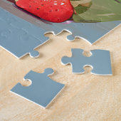 Egels met een stukje watermeloen legpuzzel (Zijkant)