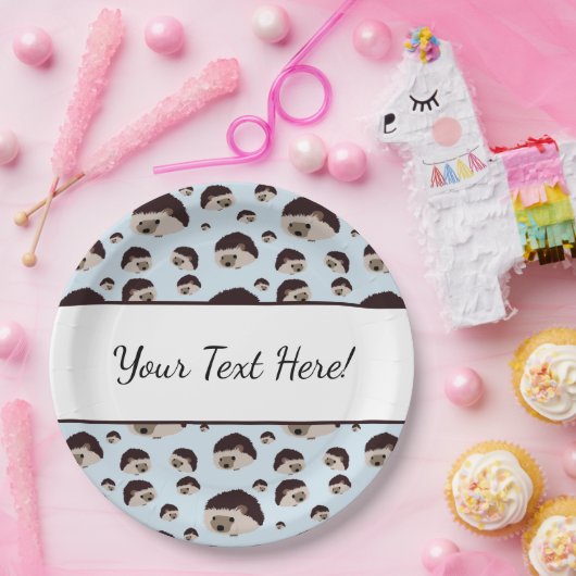 Egels met tekst papieren bordje (Feest)