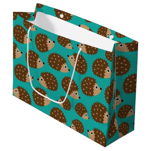 Egels naadloos patroon (ver.1) large cadeautasje (Voorkant Gekanteld)