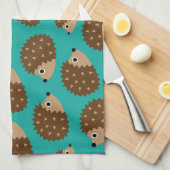 Egels naadloos patroon (ver.1) theedoek (Quarter Fold)