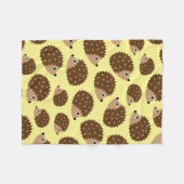 Egels naadloos patroon (ver.2) fleece deken (Voorkant (Horizontaal))