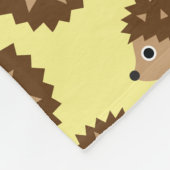 Egels naadloos patroon (ver.2) fleece deken (Hoek)