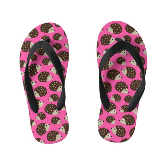 Egels naadloos patroon (ver.5) kinder teenslippers (Voetbed)