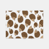 Egels naadloos patroon (ver.6) fleece deken (Voorkant (Horizontaal))