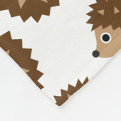 Egels naadloos patroon (ver.6) fleece deken (Hoek)