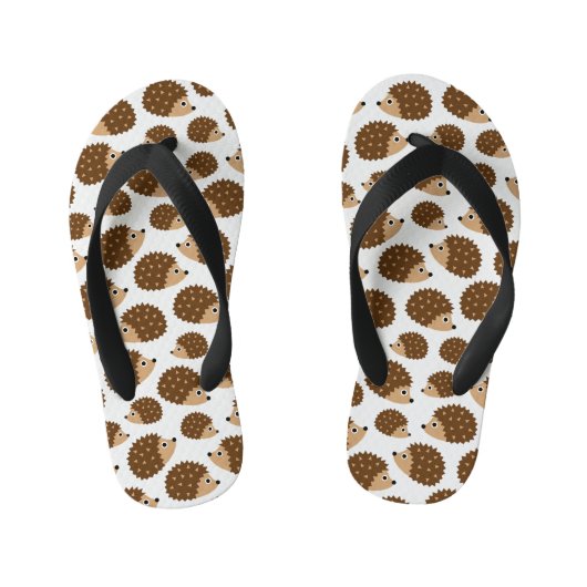 Egels naadloos patroon (ver.6) kinder teenslippers (Voetbed)