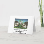 Egels op een date kaart (Achterkant)