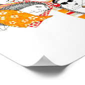 Egels op het strand poster (Hoek)