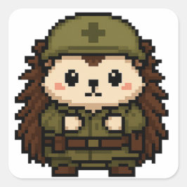 egels soldaat sticker blad