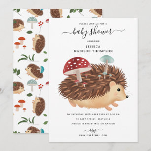 Egelsjampignon Bos Grappige Baby Shower Kaart