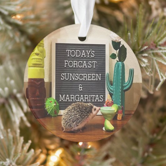 Egelsunscreen en Margaritas Ornament (Boom)