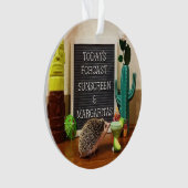 Egelsunscreen en Margaritas Ornament (voorkant)